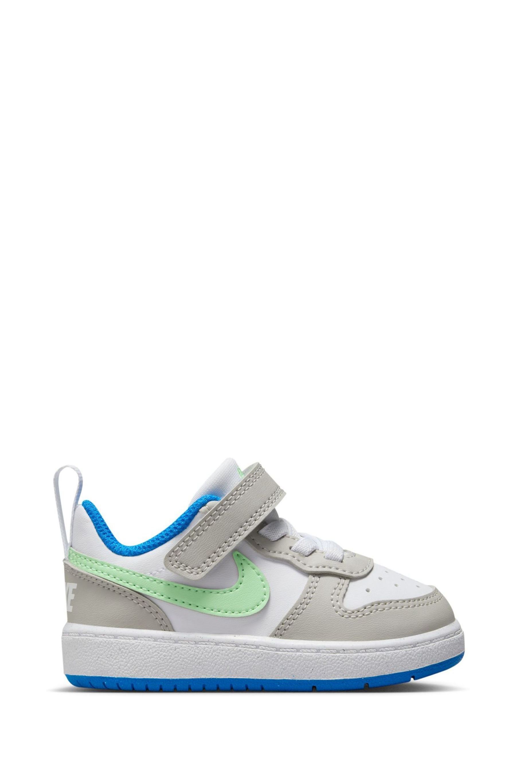 Buy Nike White Grey Black Infant Court Borough Low Recraft Trainers from Next Iceland