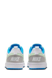 Nike White/Grey/Black Youth Court Borough Low Recraft Trainers - Image 4 of 9
