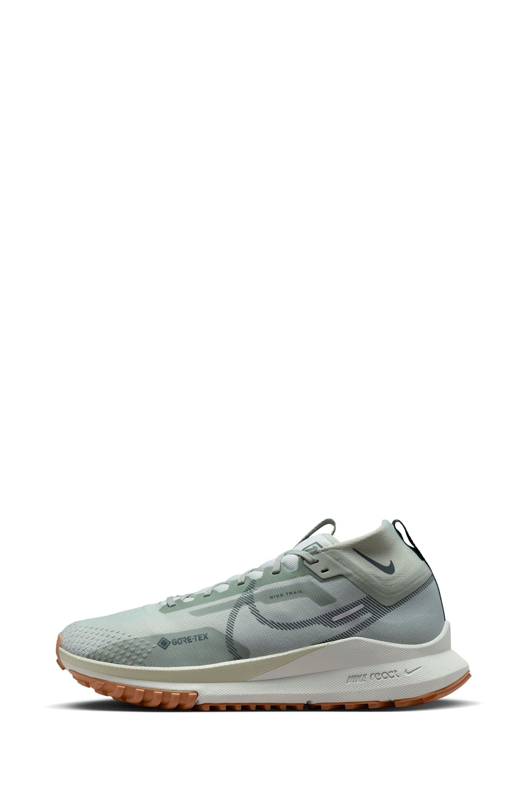 Buy Nike Green React Pegasus Trail 4 Gore Tex Running Trainers from Next Luxembourg