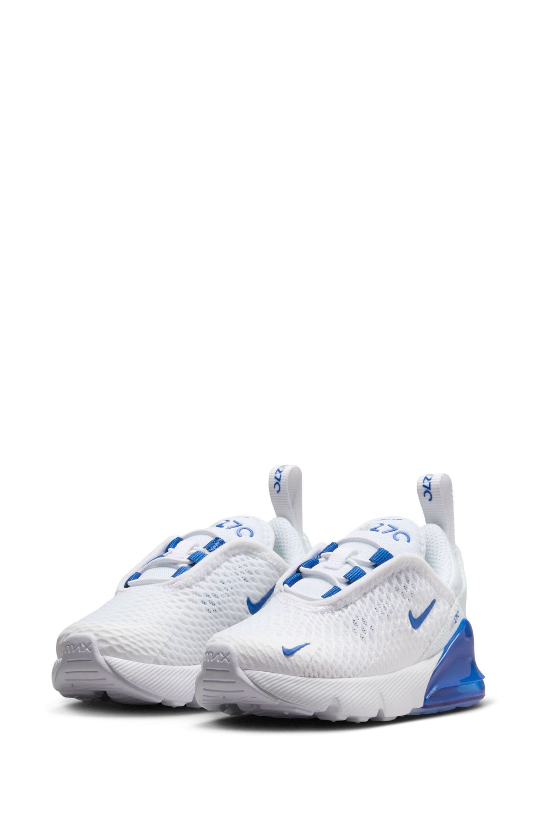 Buy Nike White Royal Blue Infant Air Max 270 Trainers from the Next UK online shop