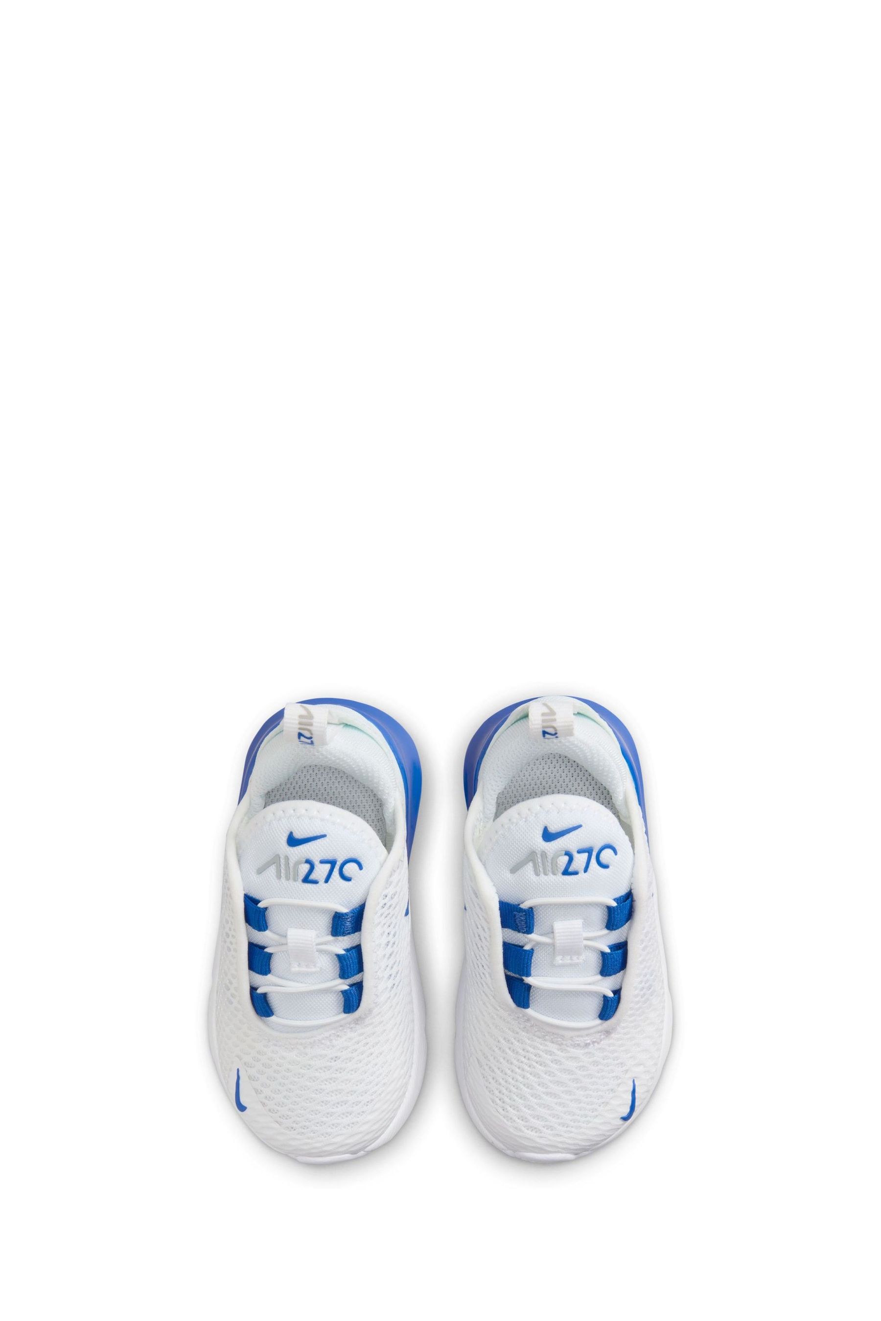 Buy Nike White Royal Blue Infant Air Max 270 Trainers from the Next UK online shop