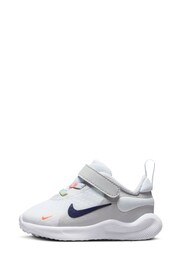 Nike White/Multi Infant Revolution 7 Trainers - Image 2 of 11