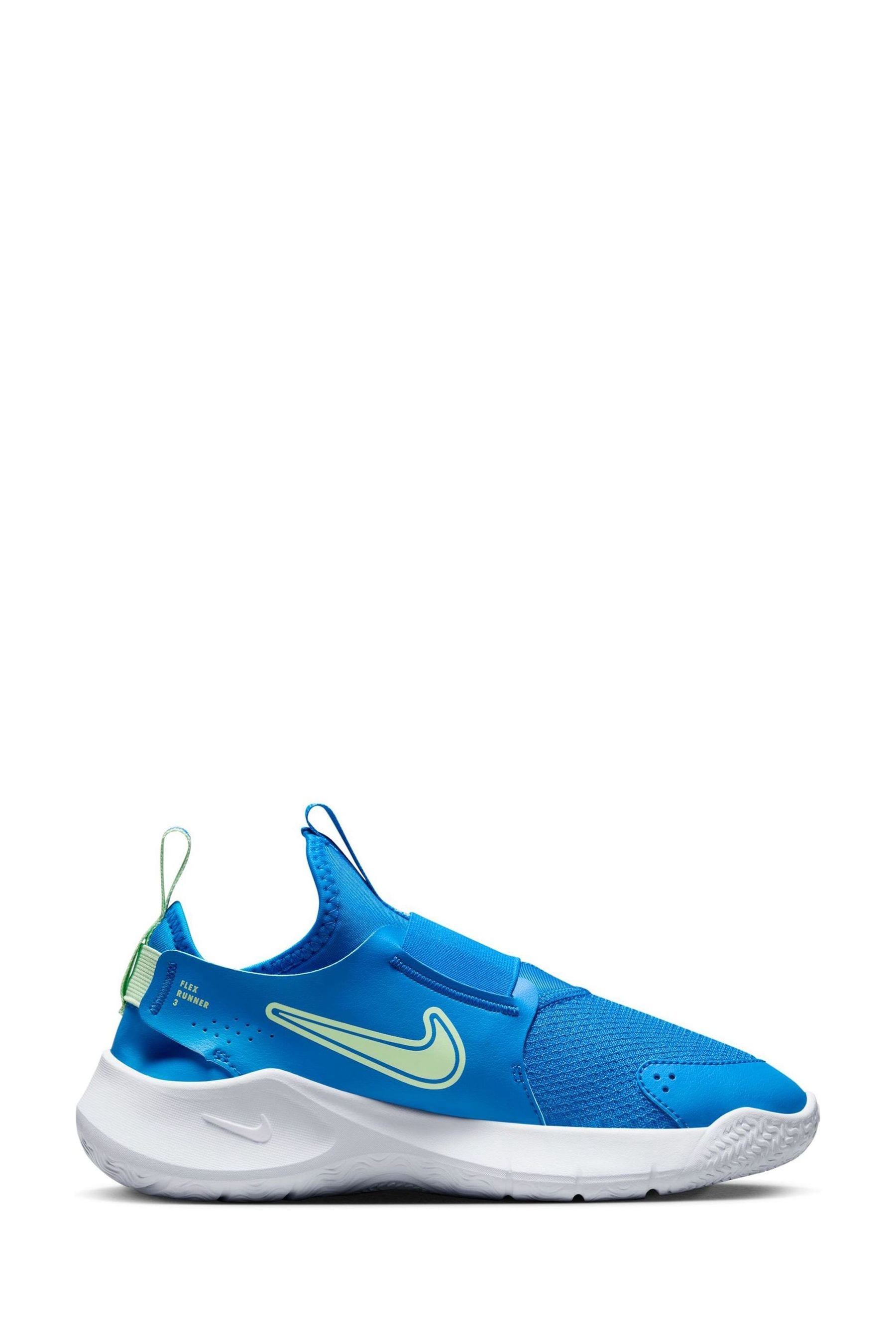 Buy Nike Blue Youth Flex Runner 3 Trainers from Next Luxembourg