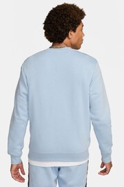 Nike Blue Sportswear Colourblock Crew Sweatshirt - Image 2 of 6