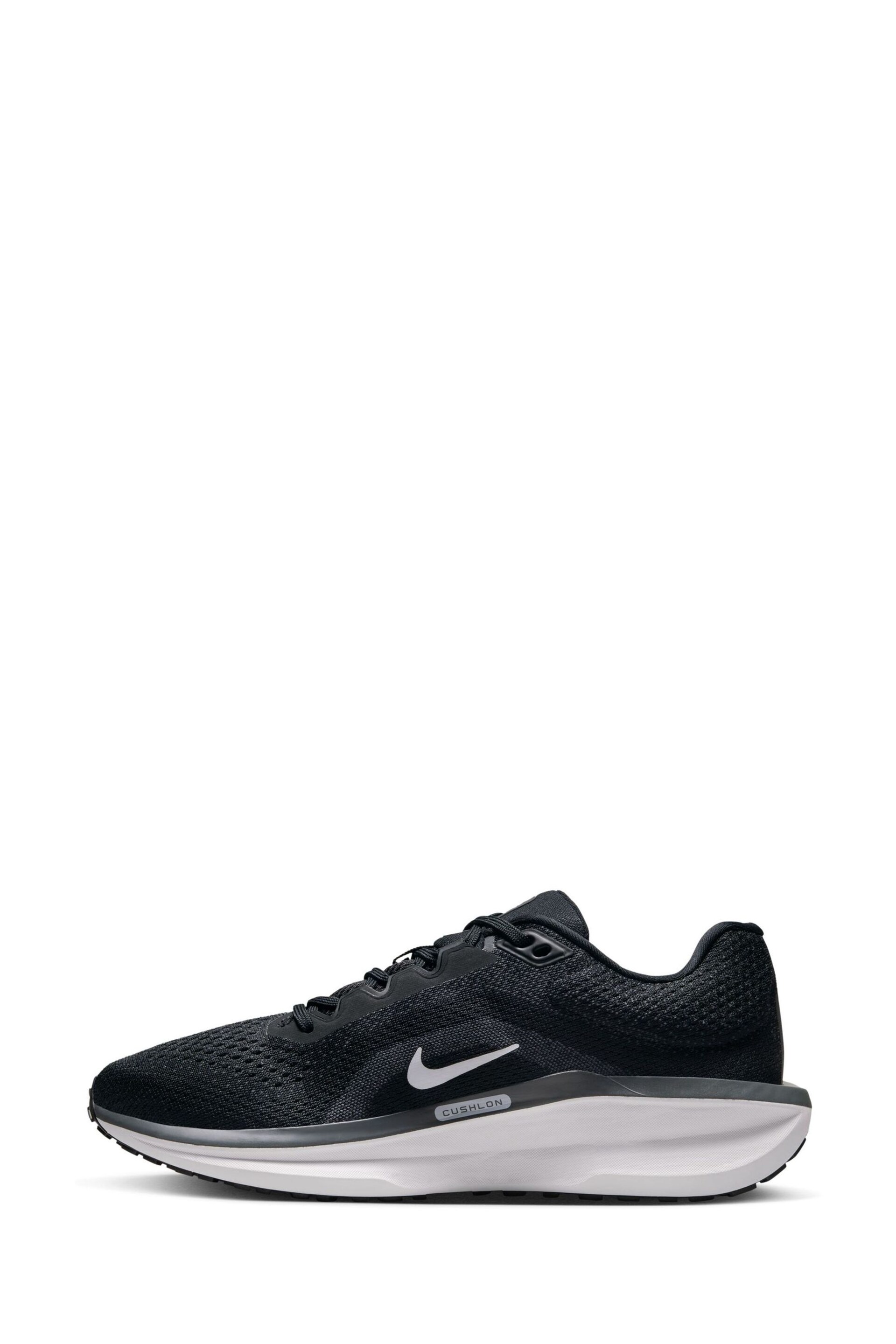 Nike Black/White Winflo 11 Road Running Trainers - Image 4 of 11