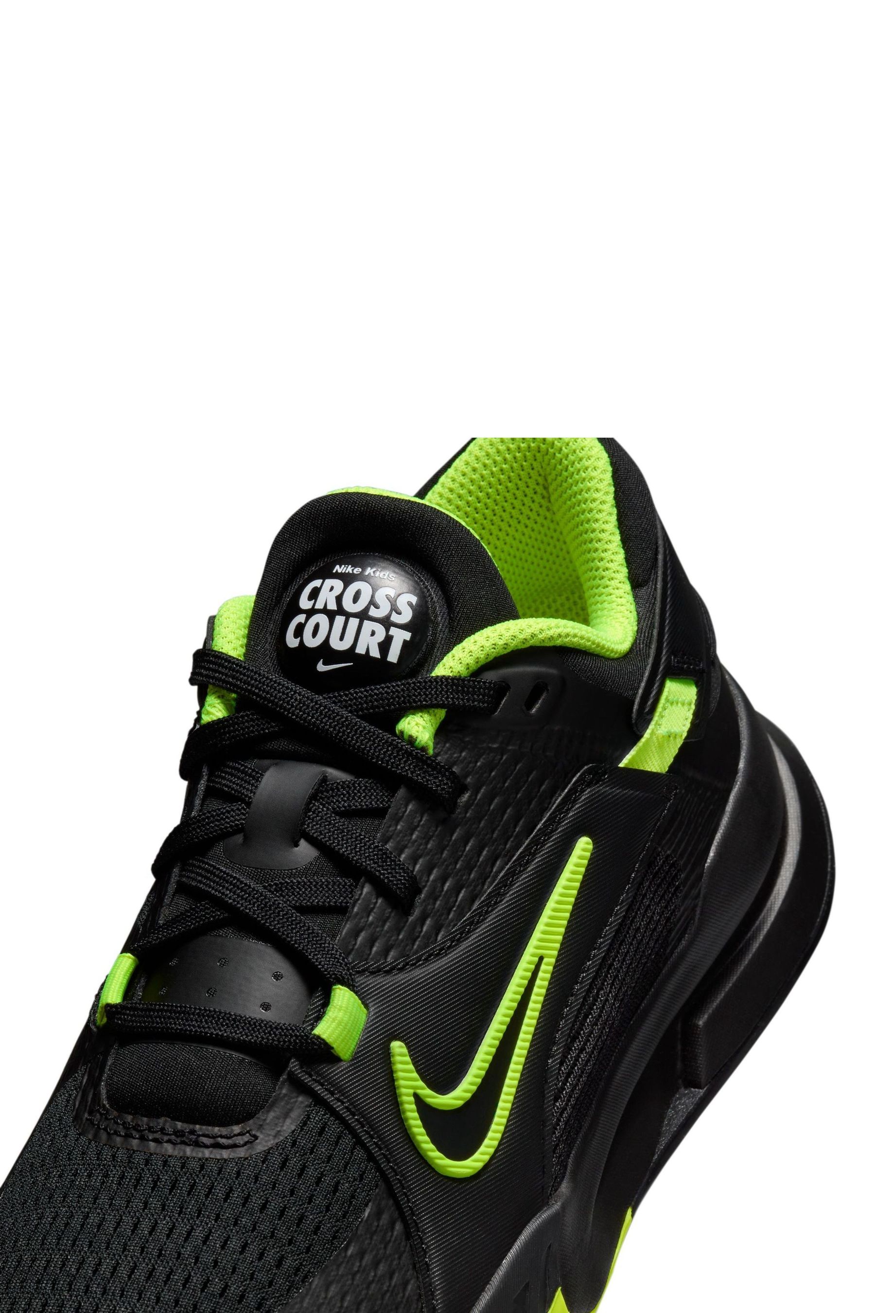 Black and lime green nike shoes discount