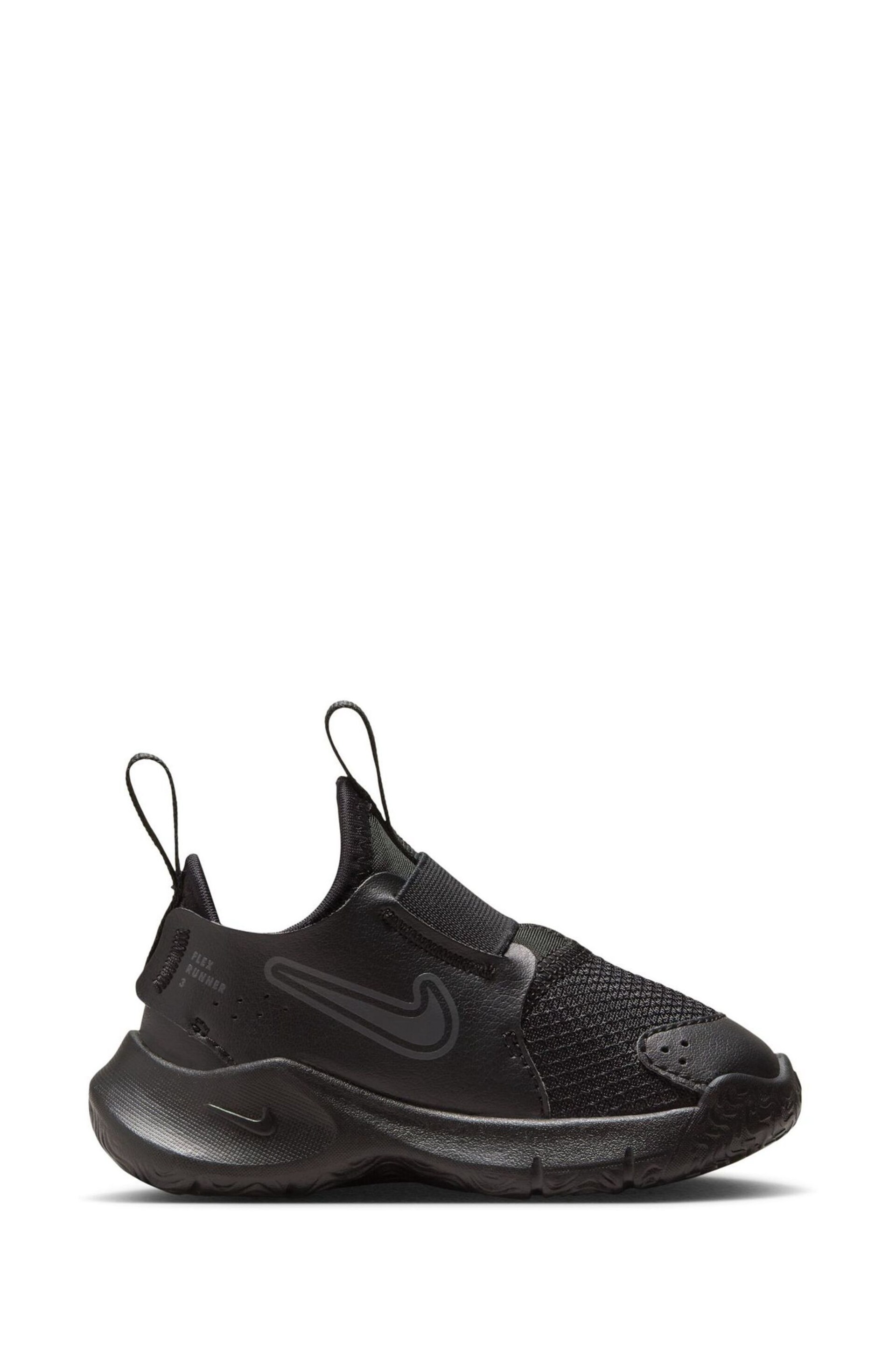 Nike Black Infant Flex Runner 3 Trainers - Image 3 of 10