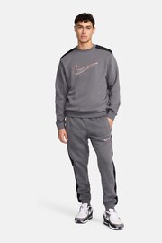 Nike Grey Sportswear Colourblock Crew Sweatshirt - Image 5 of 5