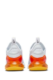 Nike Grey/Orange Air Max 270 Youth Trainers - Image 4 of 8