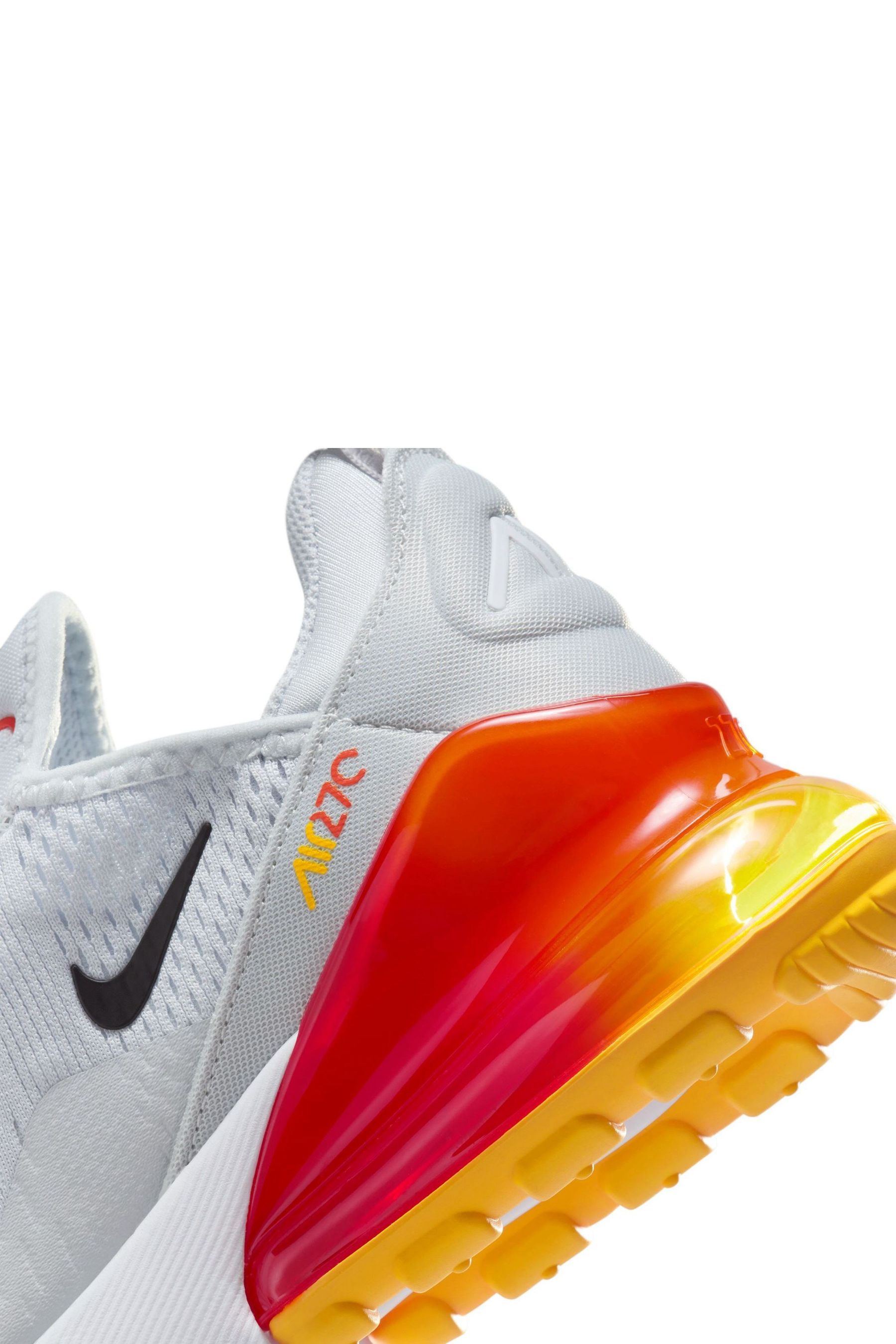 Buy Nike Grey Orange Air Max 270 Youth Trainers from Next Luxembourg