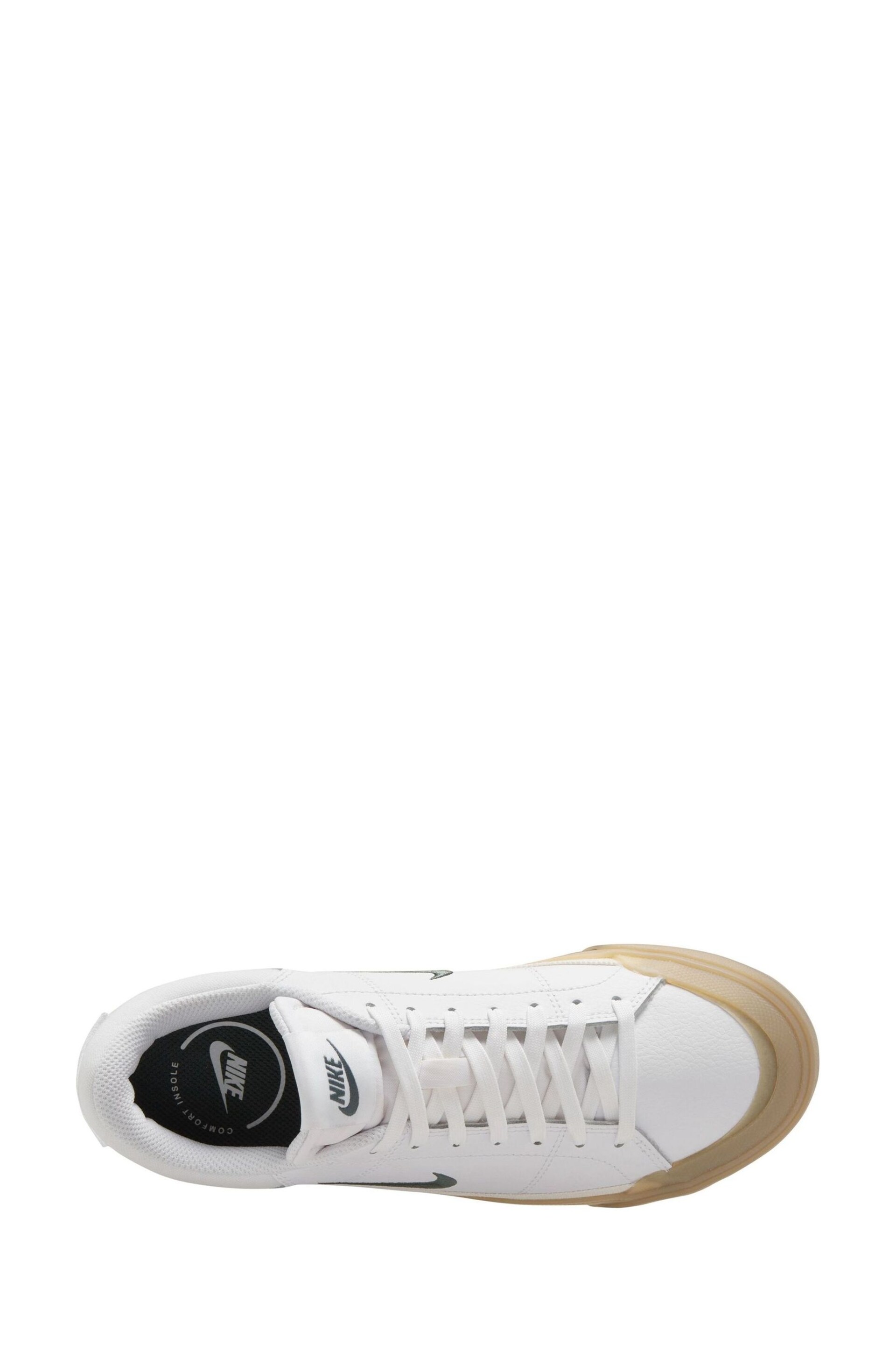 Nike White Court Legacy Lift Trainers - Image 3 of 11