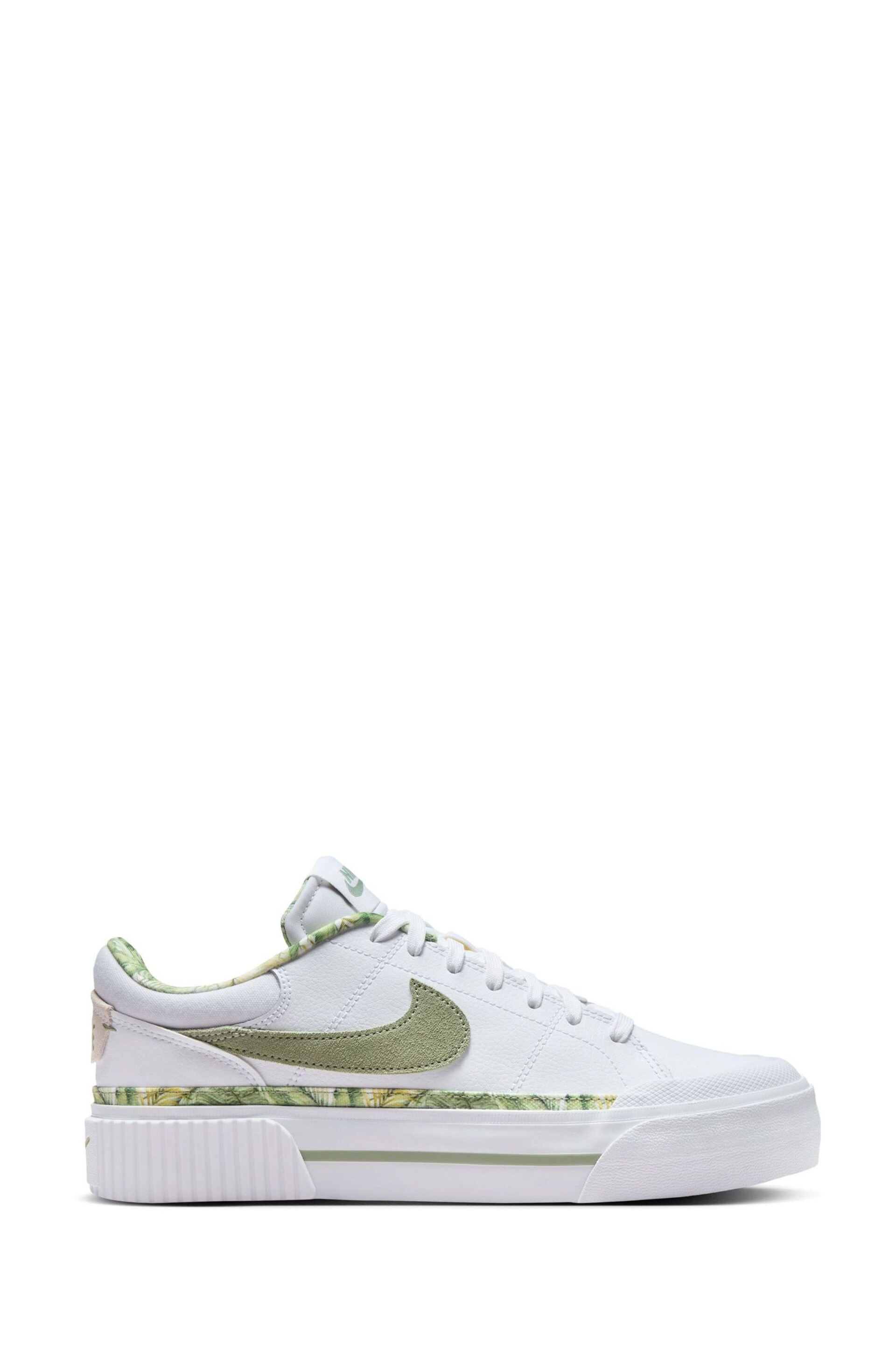 Nike White Court Legacy Lift Trainers - Image 2 of 10