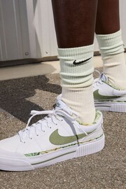 Nike White Court Legacy Lift Trainers - Image 9 of 10