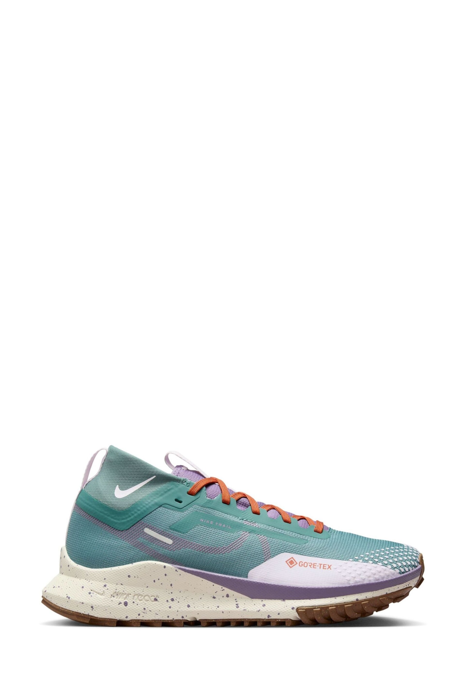 Nike Green React Pegasus Trail 4 Goretex Waterproof Running Trainers - Image 1 of 14