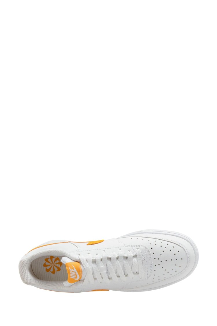 Nike Yellow/White Court Vision Low Trainers - Image 6 of 8