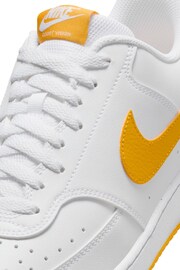 Nike Yellow/White Court Vision Low Trainers - Image 7 of 8