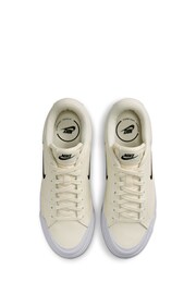 Nike White cream Court Legacy Lift Trainers - Image 8 of 14