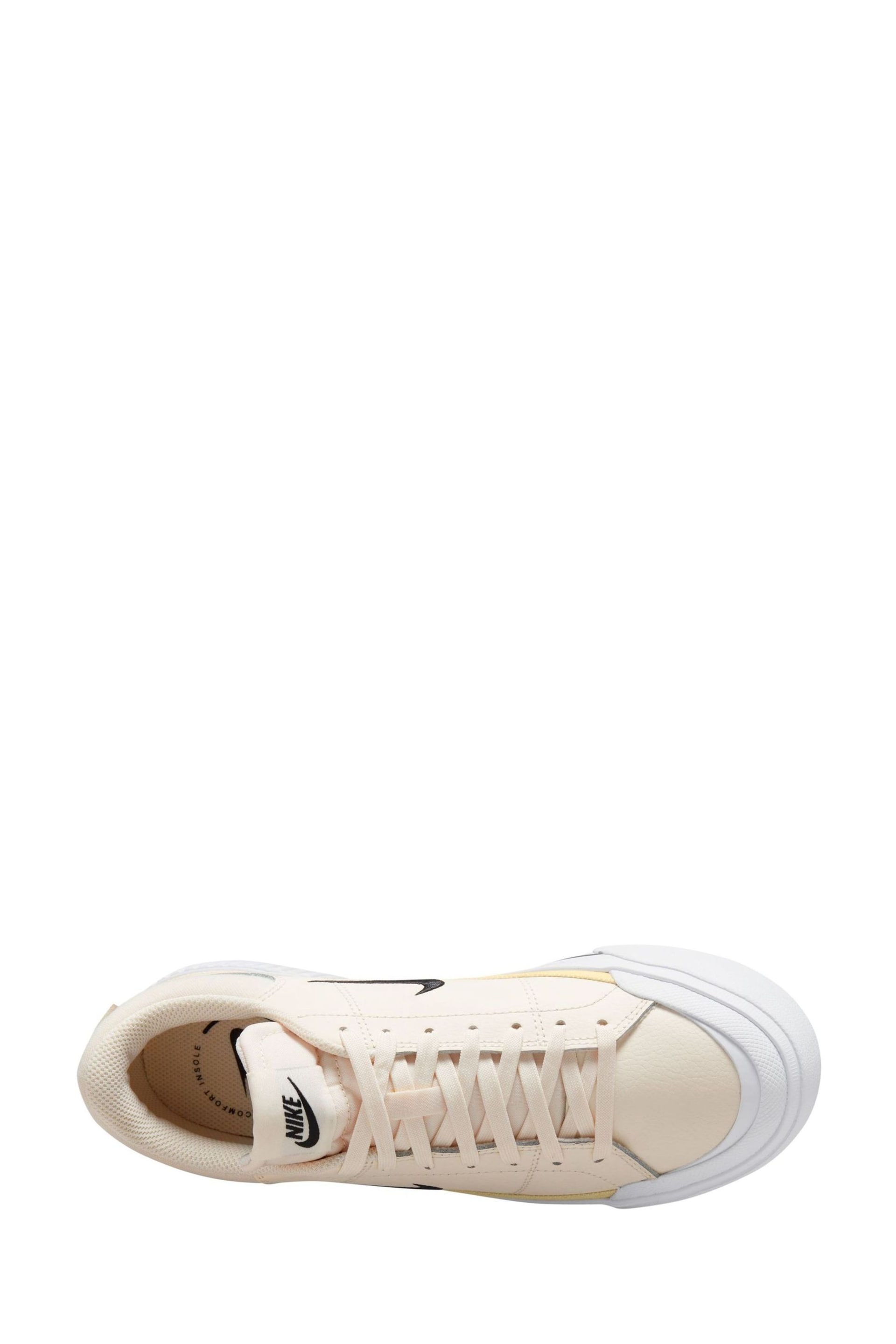 Nike White cream Court Legacy Lift Trainers - Image 10 of 14