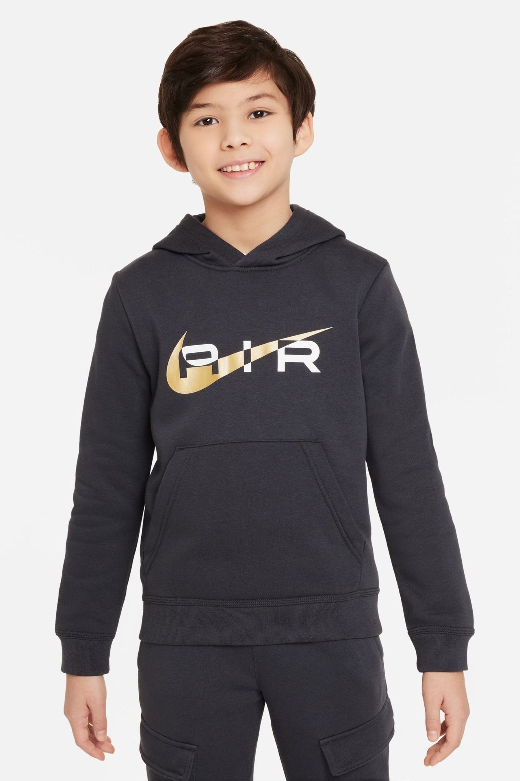 Grey and gold nike hoodie on sale