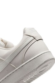 Nike White/White Court Vision Low Trainers - Image 10 of 11