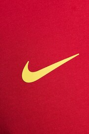 Nike Red Liverpool FC Club Essential T-Shirt - Image 6 of 6