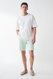 Mint Green Slim Fit Stretch Chinos Shorts - Image 2 of 8