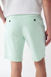 Mint Green Slim Fit Stretch Chinos Shorts - Image 3 of 8