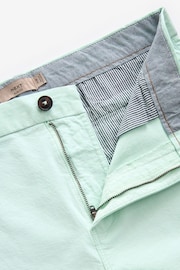 Mint Green Slim Fit Stretch Chinos Shorts - Image 7 of 8
