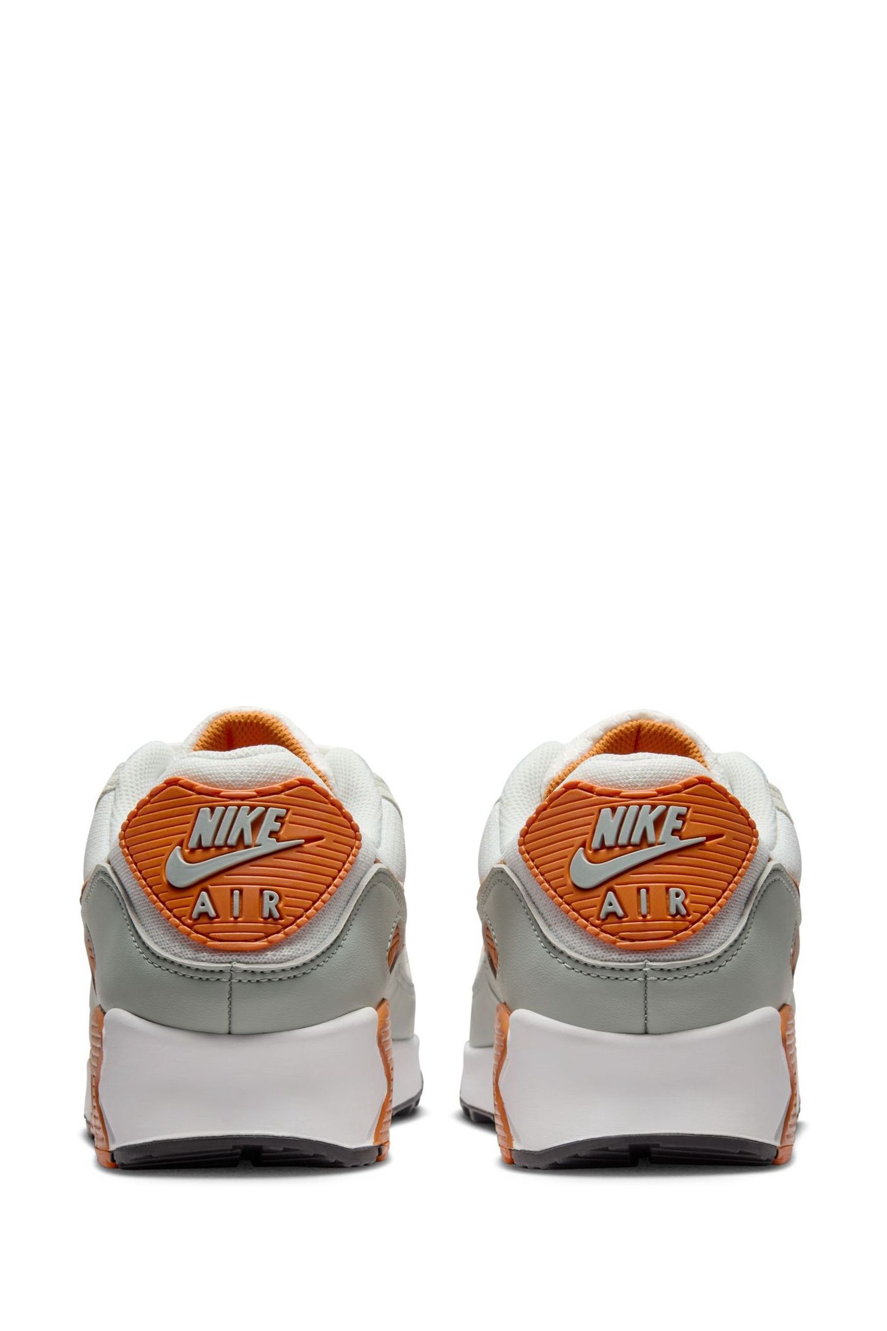 Nike air max 90 white hyper orange sale