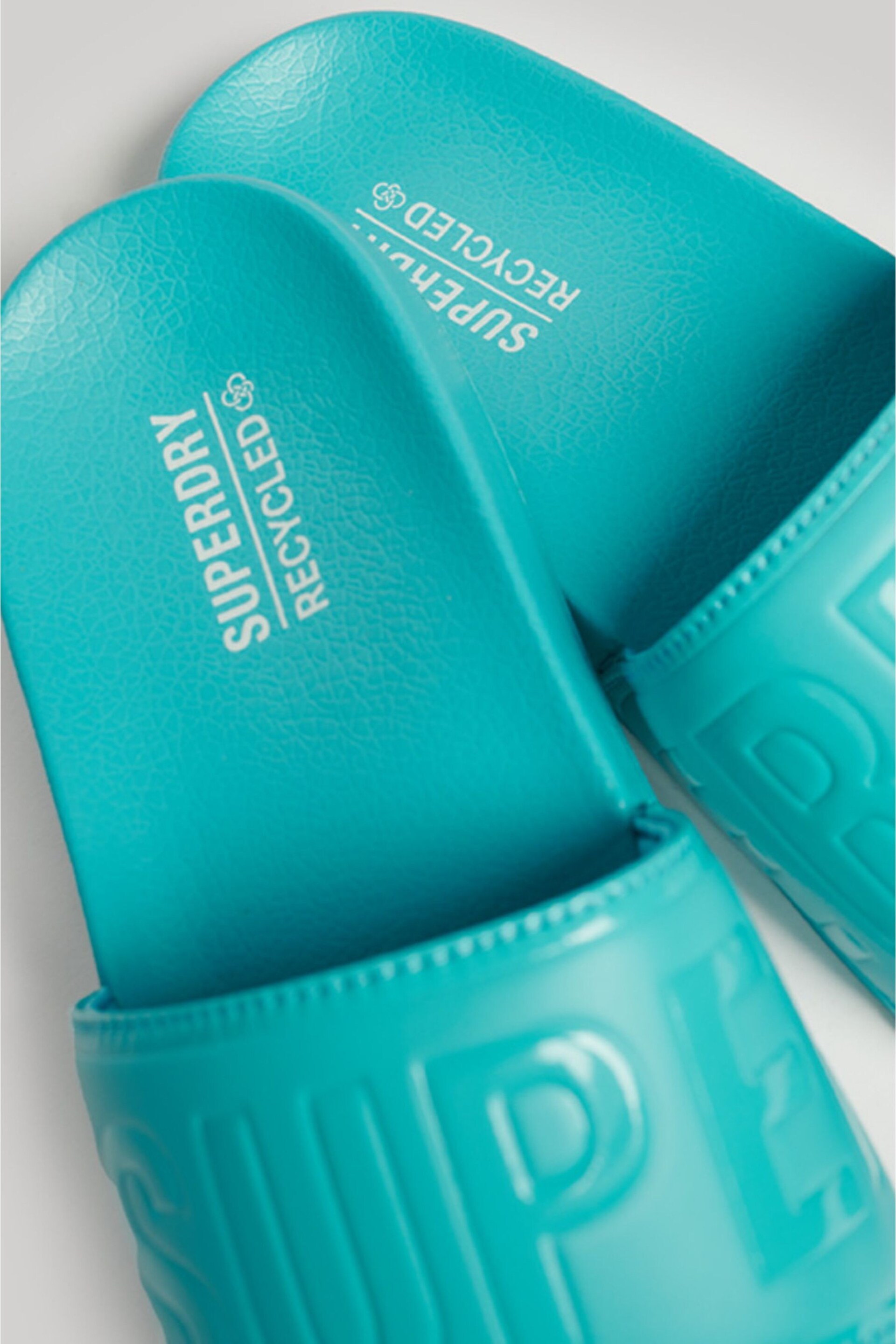 Superdry Blue Core Vegan Pool Sliders - Image 2 of 5