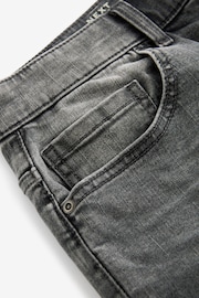 Grey Straight Fit Stretch Denim Shorts - Image 7 of 9