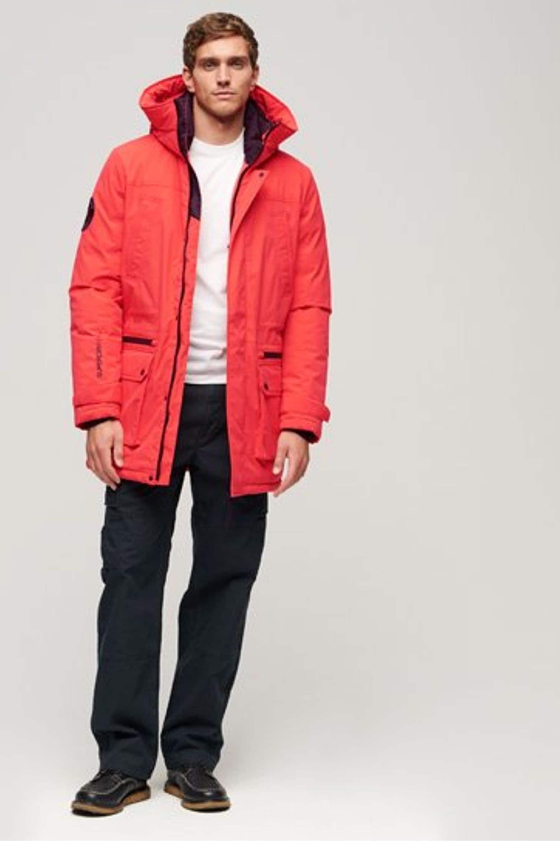 Buy Superdry Red Black City Hooded Padded Parka Coat Jacket from Next South Africa
