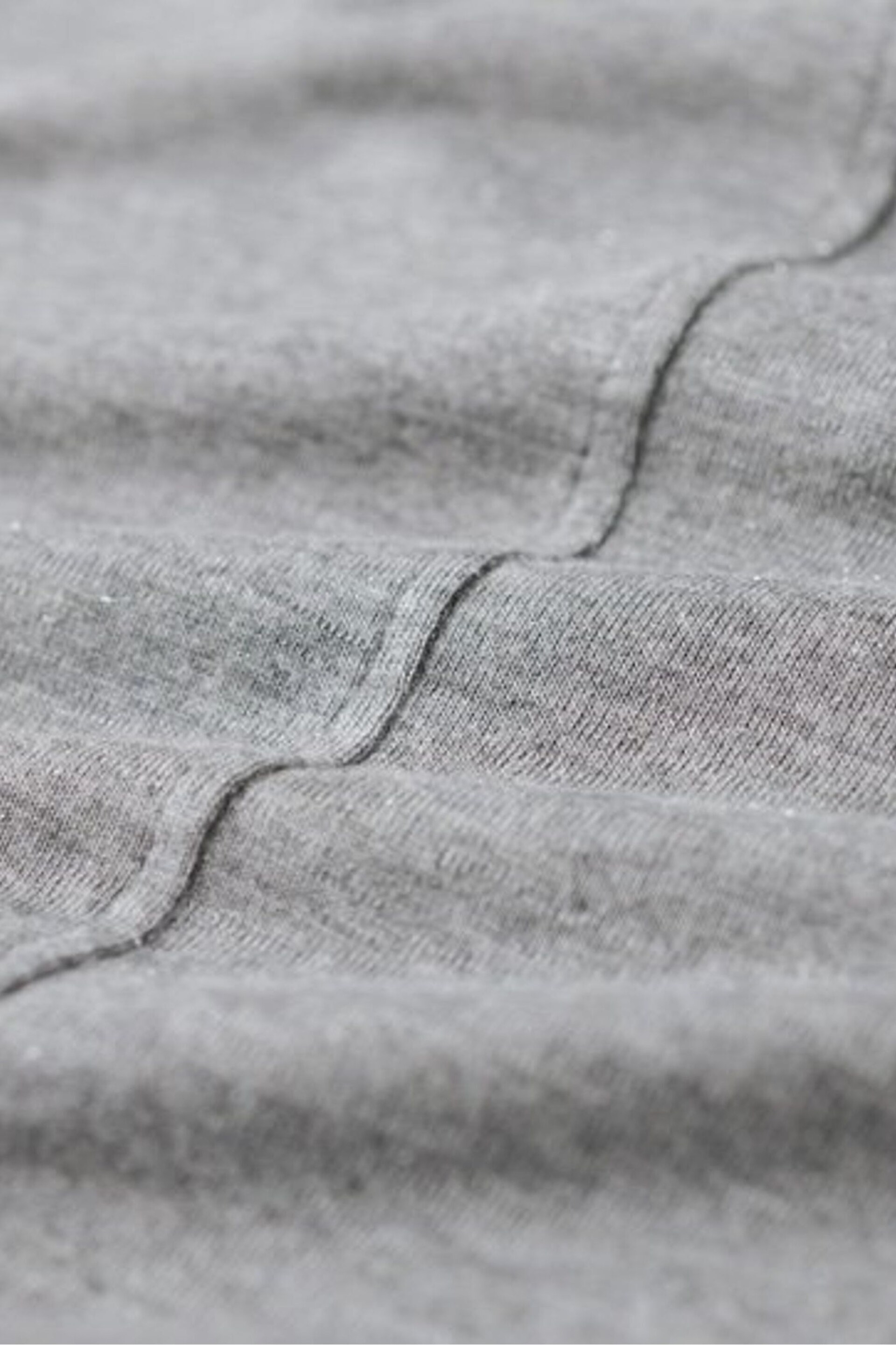 Superdry Grey Long Sleeve Jersey V-Neck Top - Image 6 of 6