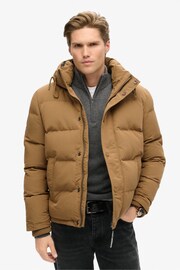 Superdry Brown Everest Hooded Puffer Jacket - Image 4 of 6