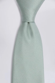 MOSS Green Oxford Silk Tie - Image 2 of 2
