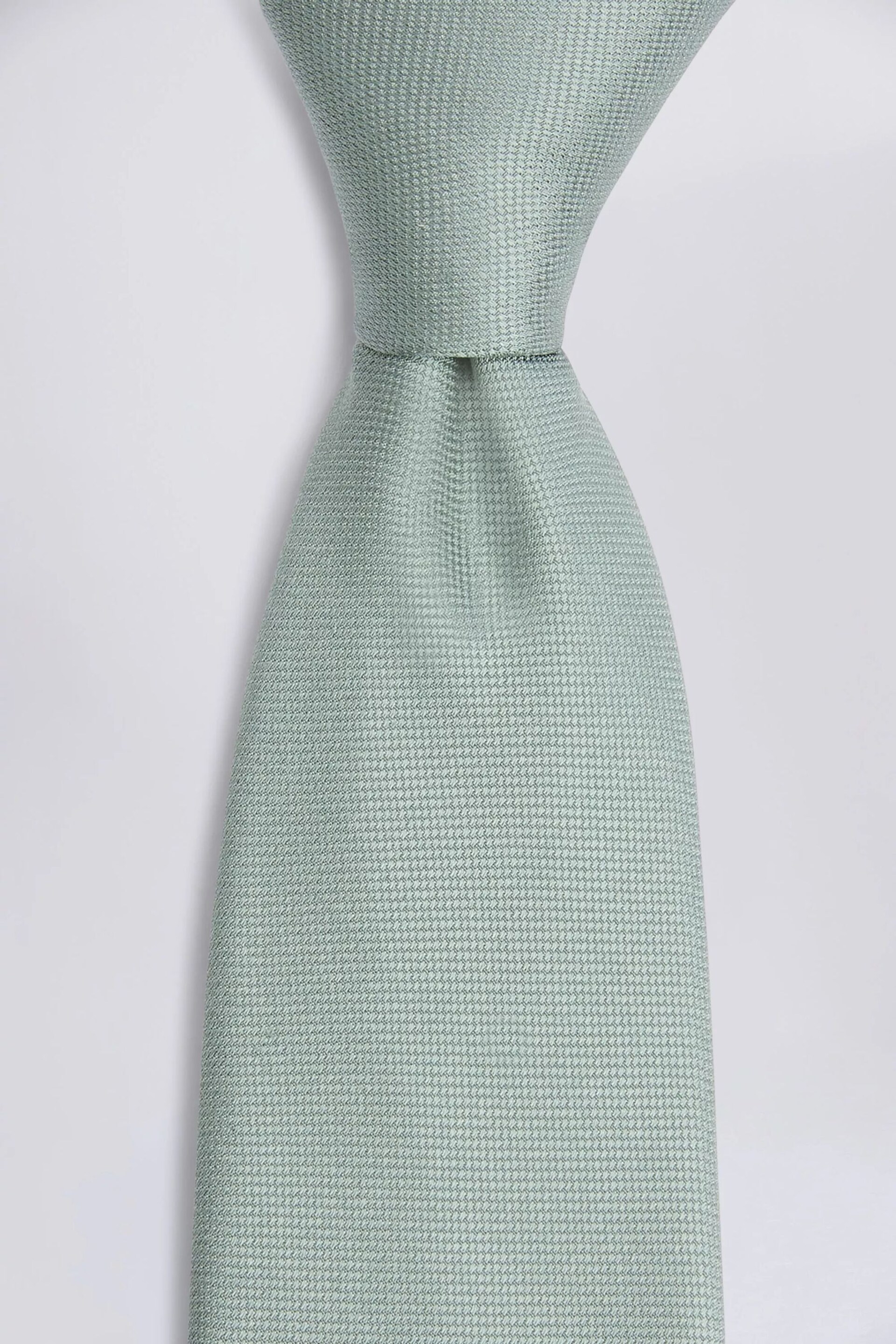 MOSS Green Oxford Silk Tie - Image 2 of 2