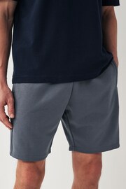 Navy Slim Zip Pocket Jersey Shorts - Image 5 of 9