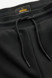 Black Slim Fit Zip Pocket Jersey Shorts - Image 6 of 8