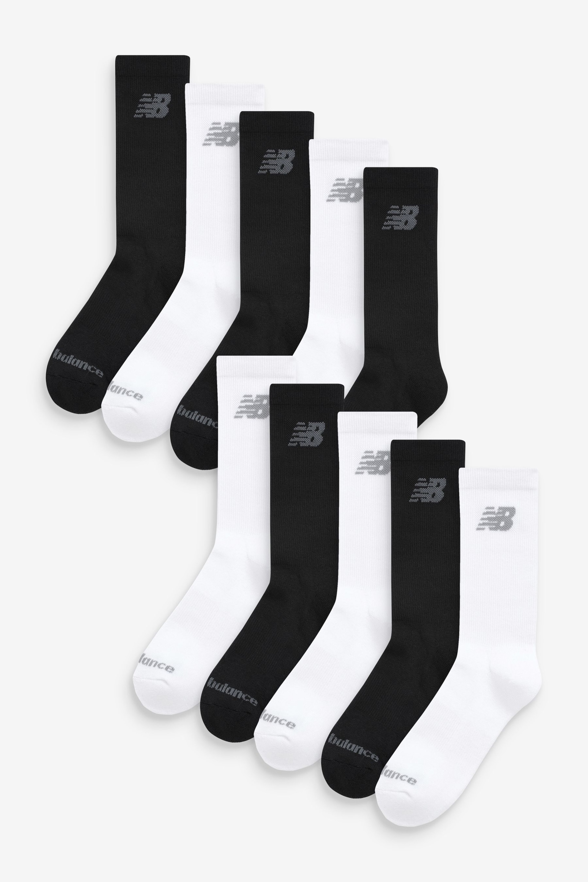 New Balance White of Crew Socks 10 Pack - Image 1 of 3