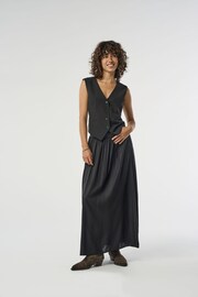 ONLY Black Jersey Midi Skirt - Image 1 of 7