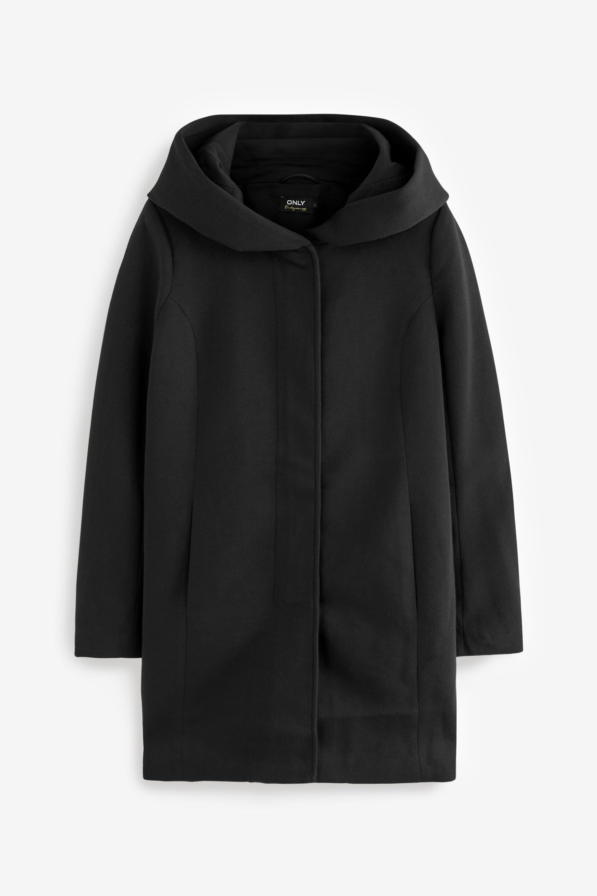 ONLY Black Hooded Smart Coat - Image 5 of 5