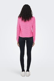 ONLY Pink Round Neck Soft Touch Knitted Jumper - Image 2 of 6