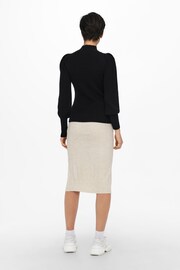 ONLY Black Puff Sleeve Knitted Jumper - Image 2 of 5