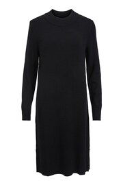 VILA Black High Neck Knitted Midi Dress - Image 6 of 6