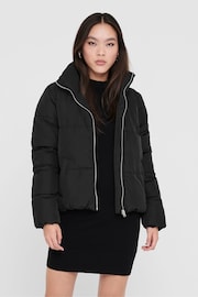 JDY Black Padded Jacket - Image 1 of 5