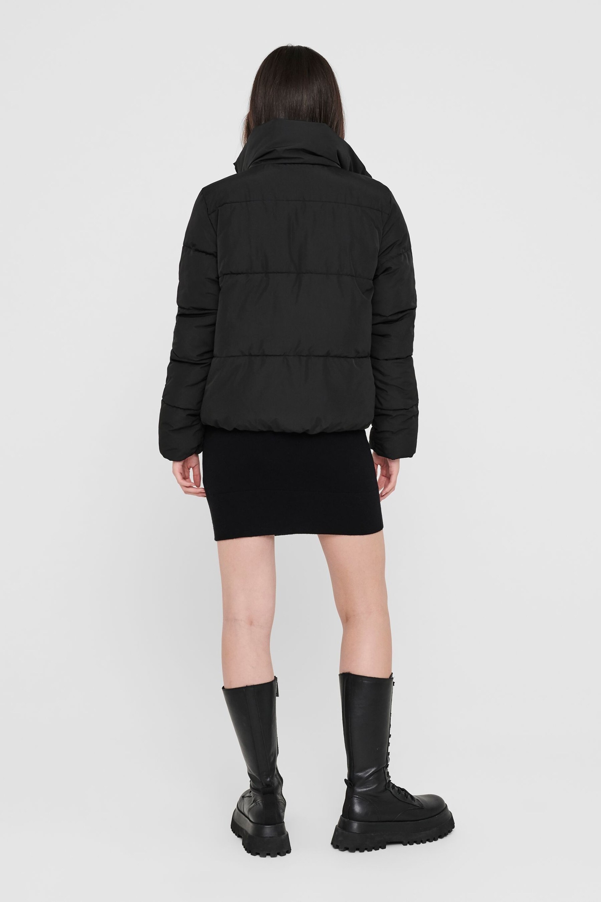 JDY Black Padded Jacket - Image 2 of 5