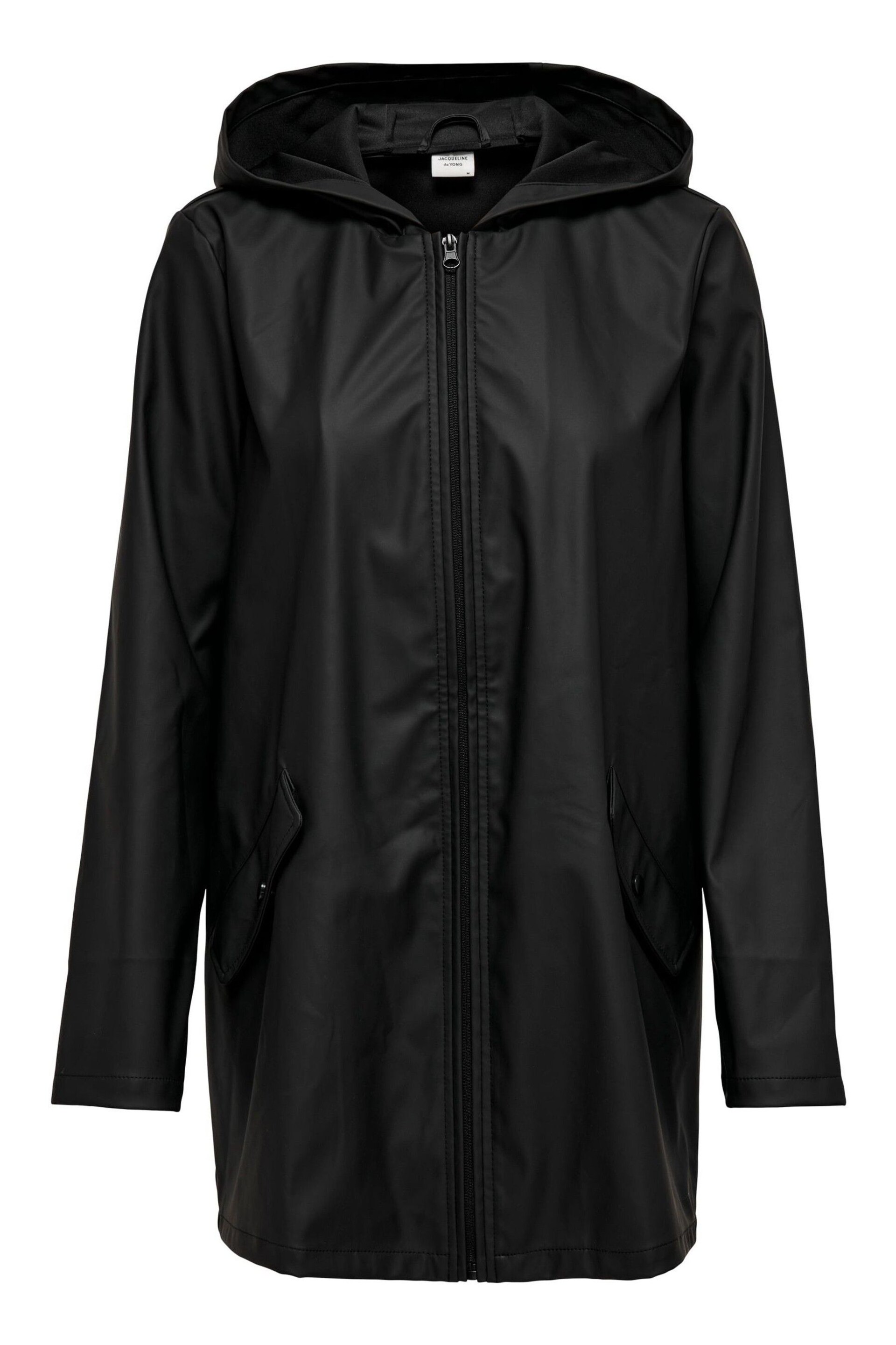 JDY Black Water Resistant Rain Jacket - Image 6 of 6