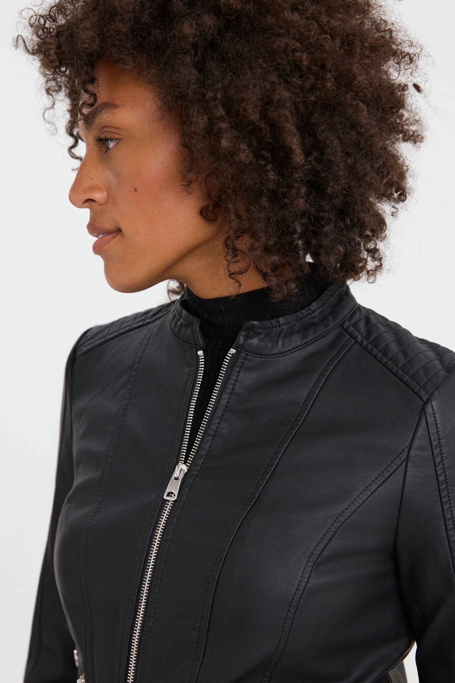 Vero Moda Khloefavo Leather Jacket Black L Woman
