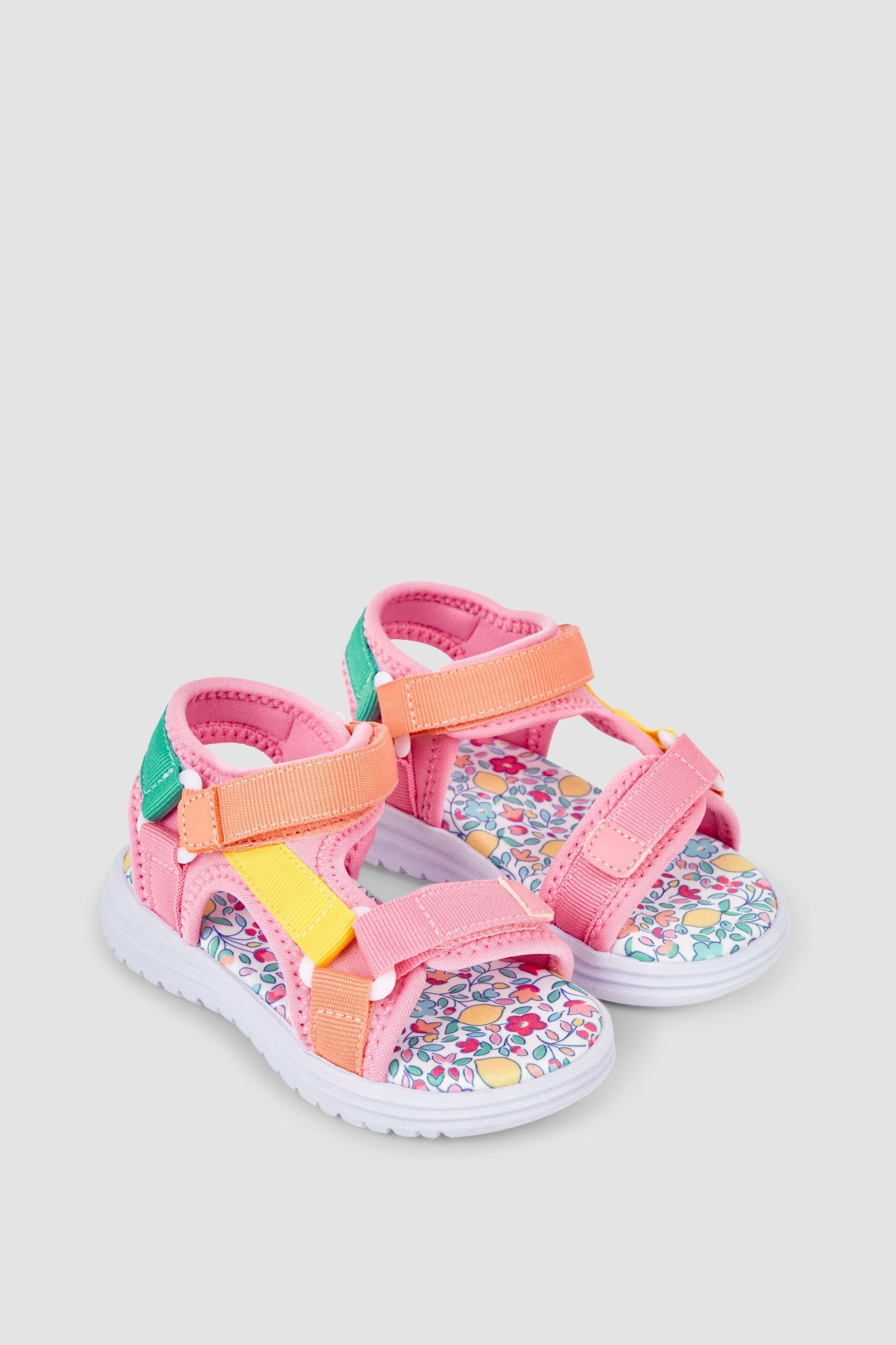 Colour block sandals clearance