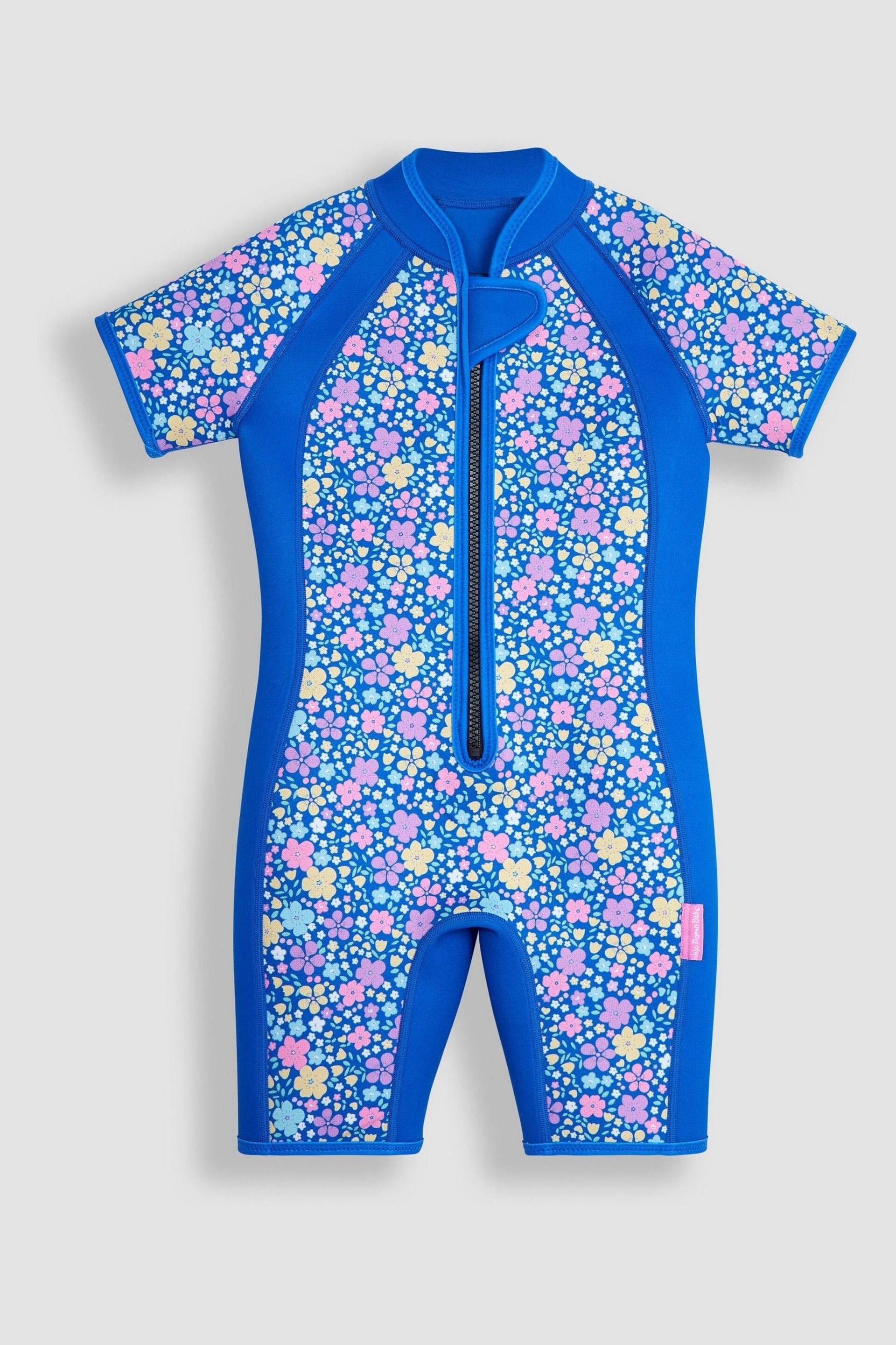 JoJo Maman Bébé Navy Print Junior Wetsuit - Image 2 of 4